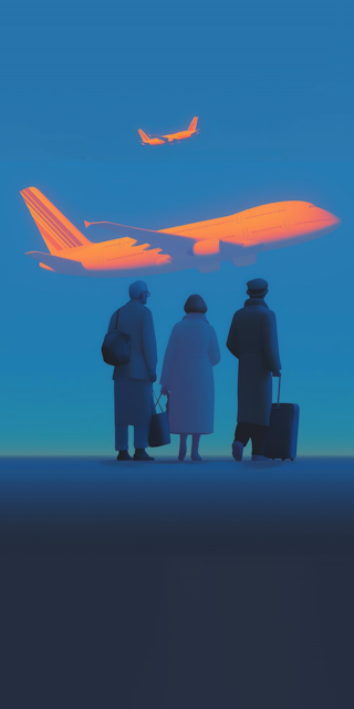 Woman holding passports